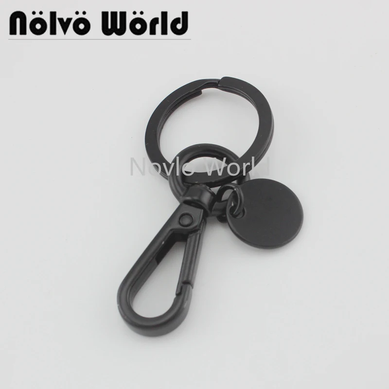 Мир Nolvo 5 20 100 шт матовый черный цвет 53 мм застежки зажимы 25 брелоки просто кулон