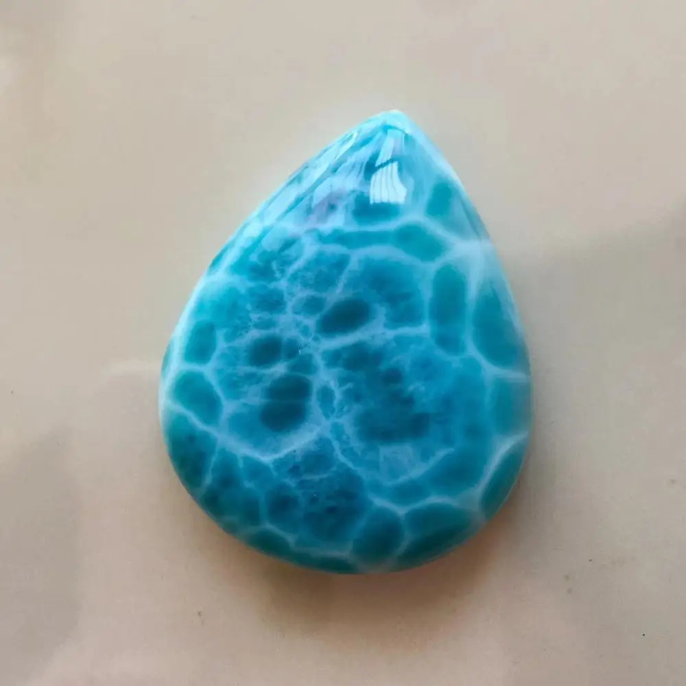 Высокое качество натуральный синий подвеска larimar 43x35x10 мм драгоценный камень для женщин и мужчин Капля воды Lucky Love подарок кулон AAAAA сертификат