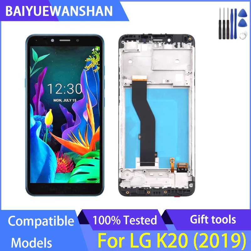 For LG K20 2019 LCD Display Touch Screen Digitizer For LG K20 LMX120EMW lcd Replacement K8 Plus Repair Parts