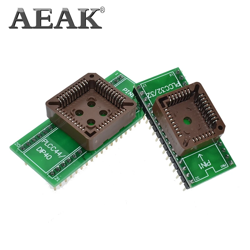 Универсальный USB программатор AEAK PLCC32 к DIP32 PLCC44 К DIP40 адаптер с внешней