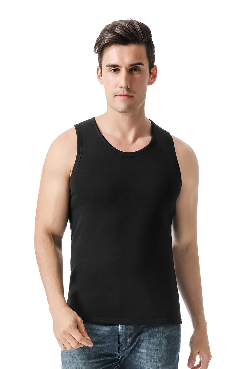 Теплый жилет для мужчин удобный бархатный сохраняющий тепло нижнее белье