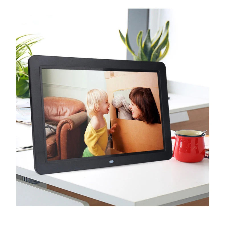 10 2 "Цифровая фоторамка HD TFT lcd 1024*600 Цифровая Будильник MP3 MP4 видеоплеер | Дом и сад