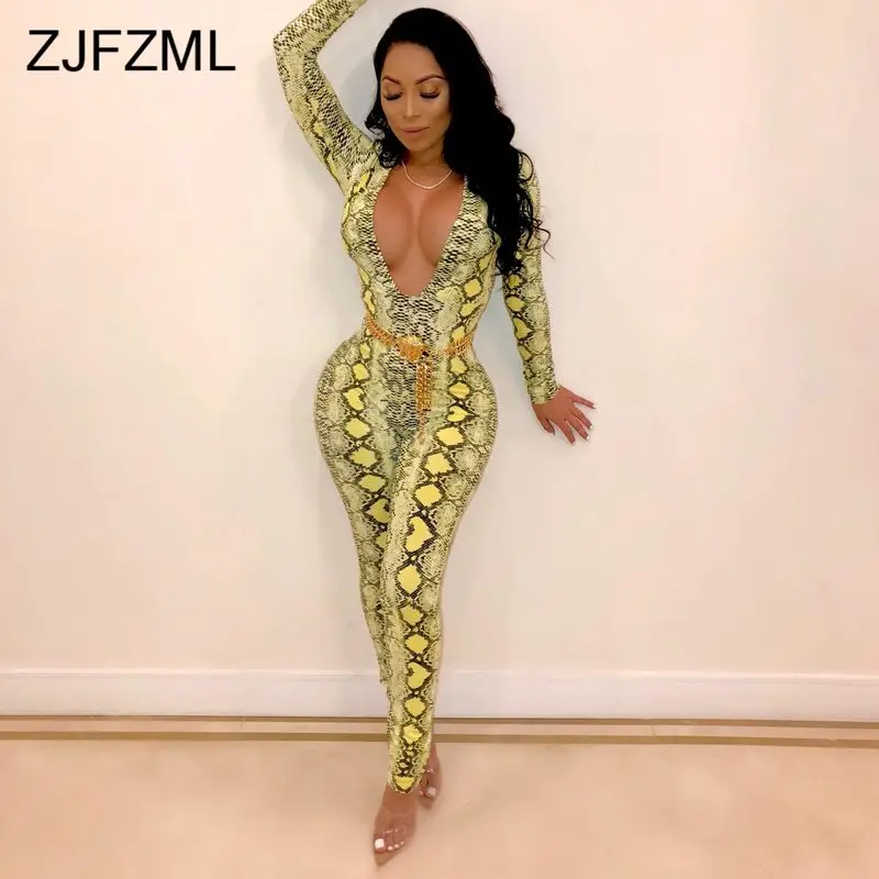 Женский комбинезон винтажный неоновый зеленый розовый с глубоким треугольным