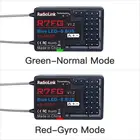 Радиоприемник R7FG, 7 каналов, 2,4 ГГц, гироскоп, Телеметрия двусторонней передачи, большой радиус действия, FPV, приемник для лодки для RC6GS, RC4GS, T8S, T8FB