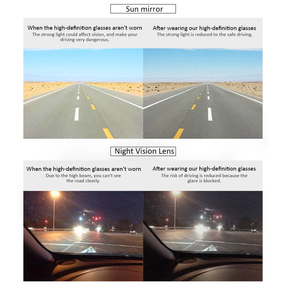 Дешевые Пятно Авто водительские очки анти луч с антибликовым покрытием дневной и