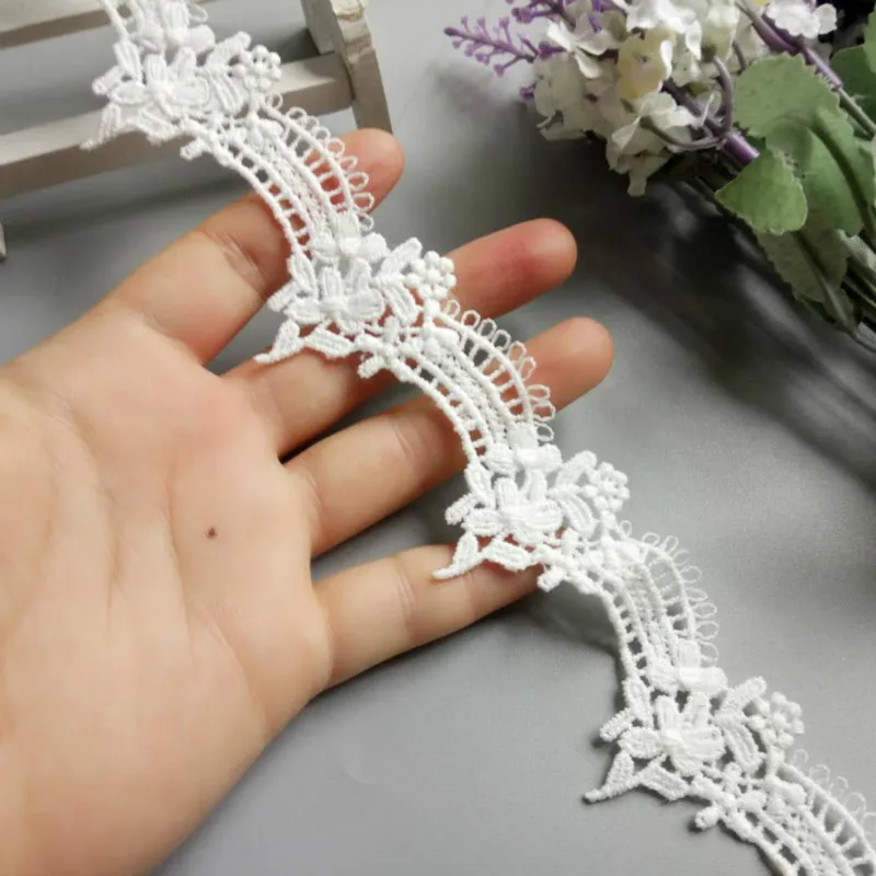 3 ярда винтажное цветочное кружево вышитая кружевная отделка лента женское