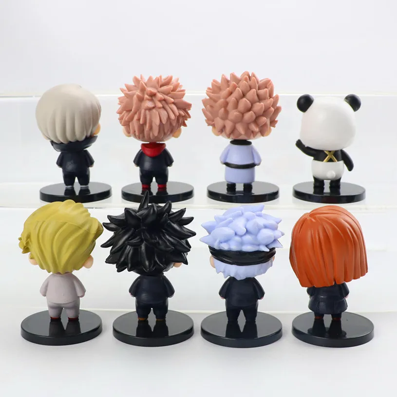 

8pcs/lot Jujutsu Kaisen Figure Itadori Yuji Gojo Satoru Toys PVC Action Figure Modle Toys