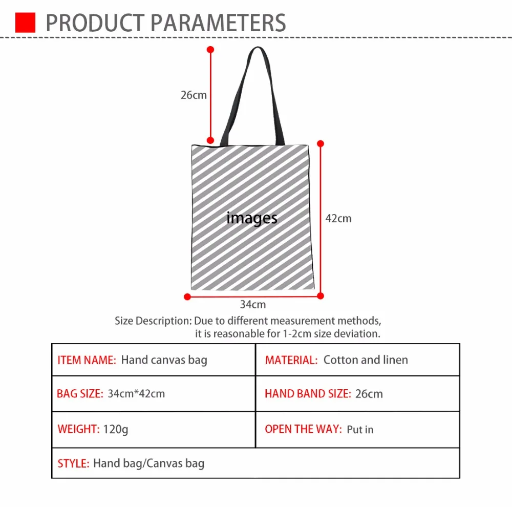 

LALIN Shopping Bags Women Black Nurses Rock Printing Canvas Tote Bag Ladies Large Capacity Shoulder Shopper Storage For Females