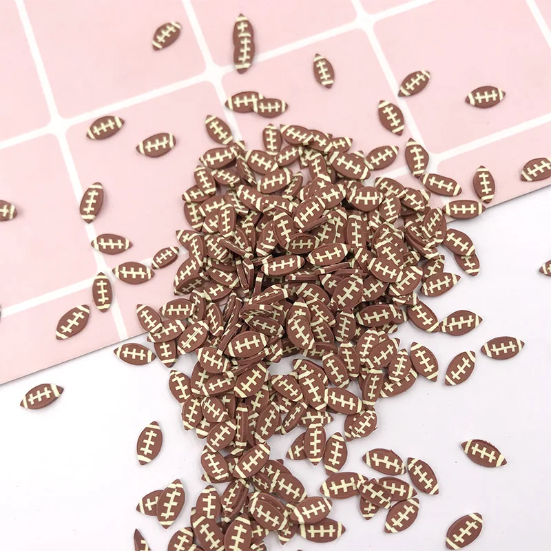 Горячая глина 50 г кусочки футбольного баскетбола и волейбола полимерная для