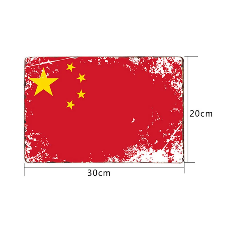 Металлическая табличка с национальным флагом винтажное украшение для паба