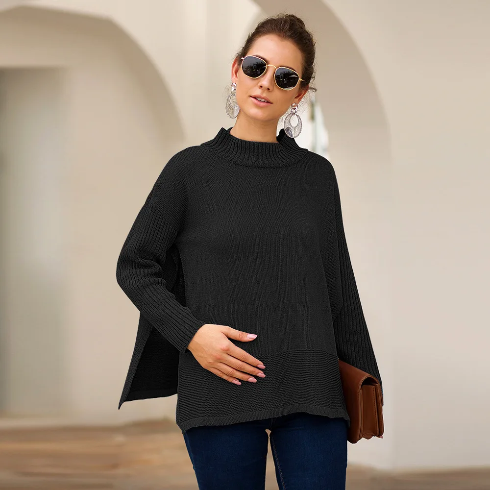 Winter Clothes Sweater Women Turtleneck Black Female Casual Loose Long Sleeve Warm Jumper 2019 Knitting Pullover | Женская одежда
