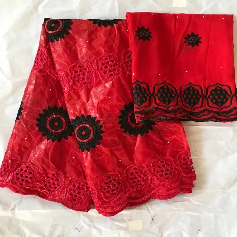 2019 Новое поступление камень Африканский Базен riche ткань с вышивкой кружева/Базен