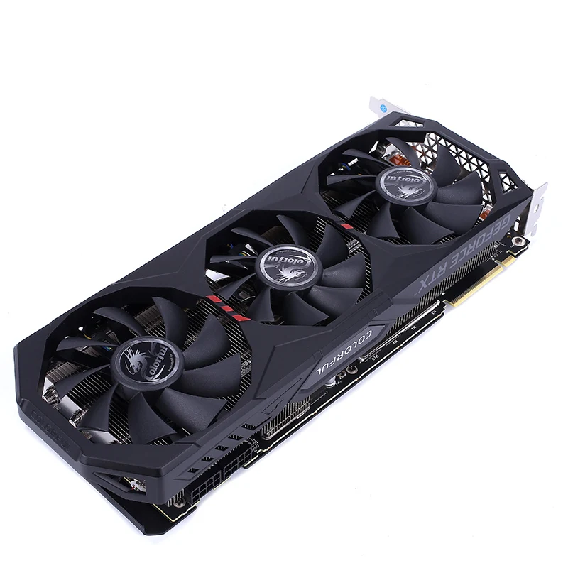 Цветная RTX 2070 SUPER 8G-V GDDR6 256Bit 1605Mhz/1770Mhz 12Nm 3XDP + HDMI Игровая видеокарта изображения |