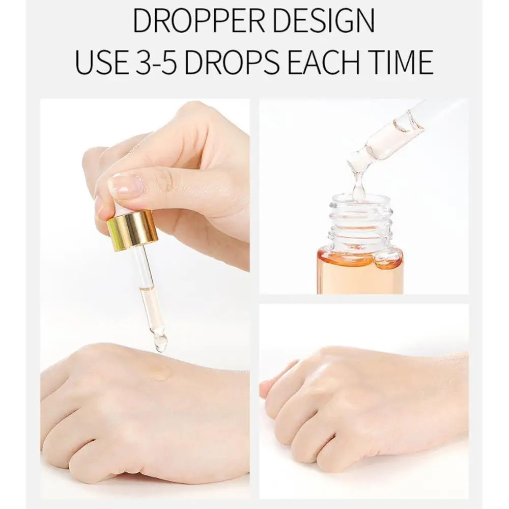 

15ML Sakura Essence Anti-Aging Hyaluronic Acid Pure 24K Gold Whitening Vitamin C Skin Care Face Serum