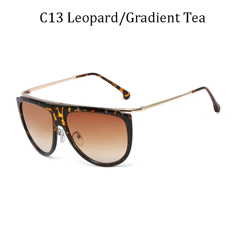 

2020 fashion cool unique SteamPunk style rivet sunglasses ladies gradient brand design sunglasses Oculos De Sol 95572