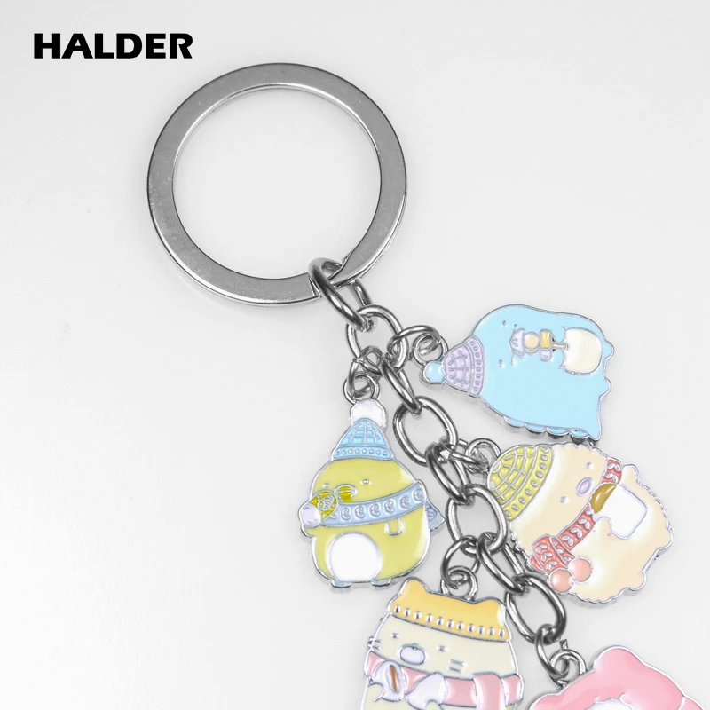 KCA0005 halder аниме sumikkourashi медведь кулон брелок Мини Пингвин Фигура Брелки коллекционное украшение аксессуар держатель для ключей