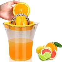 manual juicing cup 2 in 1 citrus juicer lemon orange fruit hand squeezer abs plastic measuring cup built in measuring scale