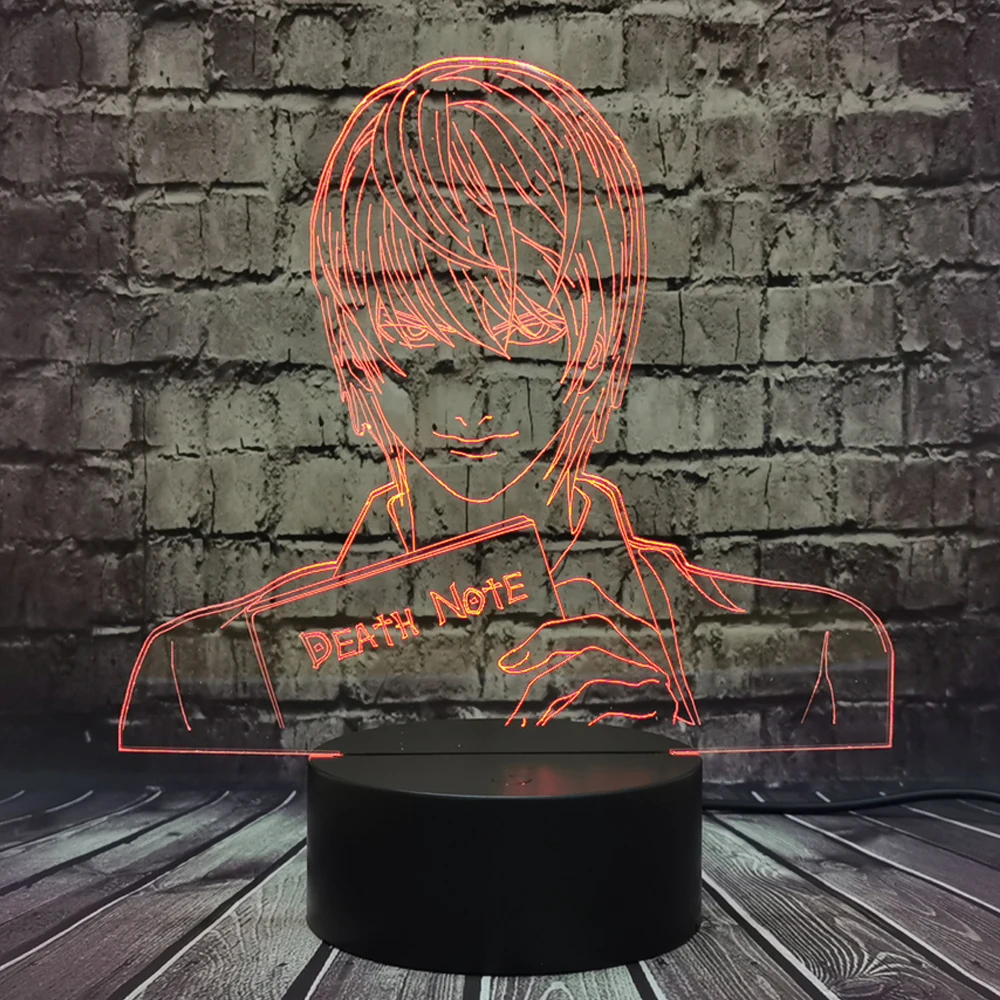 Горячая Распродажа! Классная яркая Фигурка Death Note новый мультяшный ночник Yagami