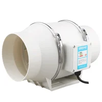 4" 6" 8" 220V Extractor Fan Silent Inline Duct Fans Exhaust Fan Air Blower 2600rpm Ventilate Quickly Home Bathroom Extractor