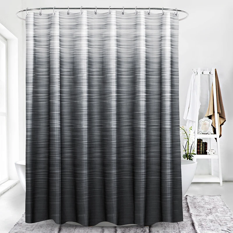 

Gradient Bath Curtain for Home Decor Waterproof Polyester Shower Curtain Bathroom Curtain with Hooks Home Bath Decor Cortina