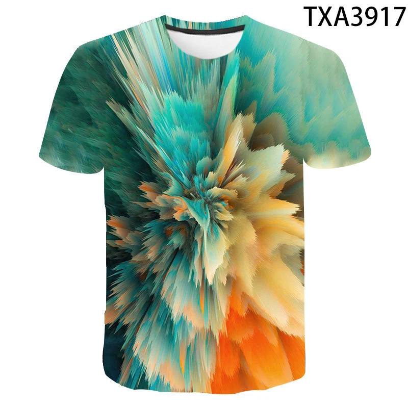 Футболка для мальчиков и девочек с 3D-принтом модная рубашка принтом в виде