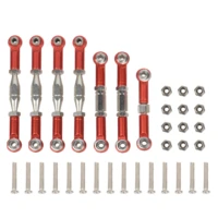 rc car parts for wltoys 144001 114 rc parts metal linkage servo pull rod steering tie rod set 144001 car spare parts red
