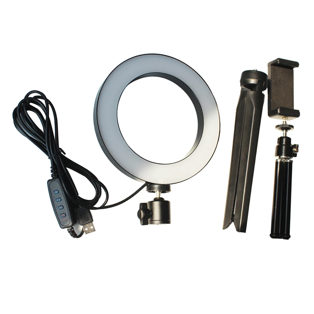 

6 Inch Dimmable Desktop LED Light Video Fill Light Stand Lamp
