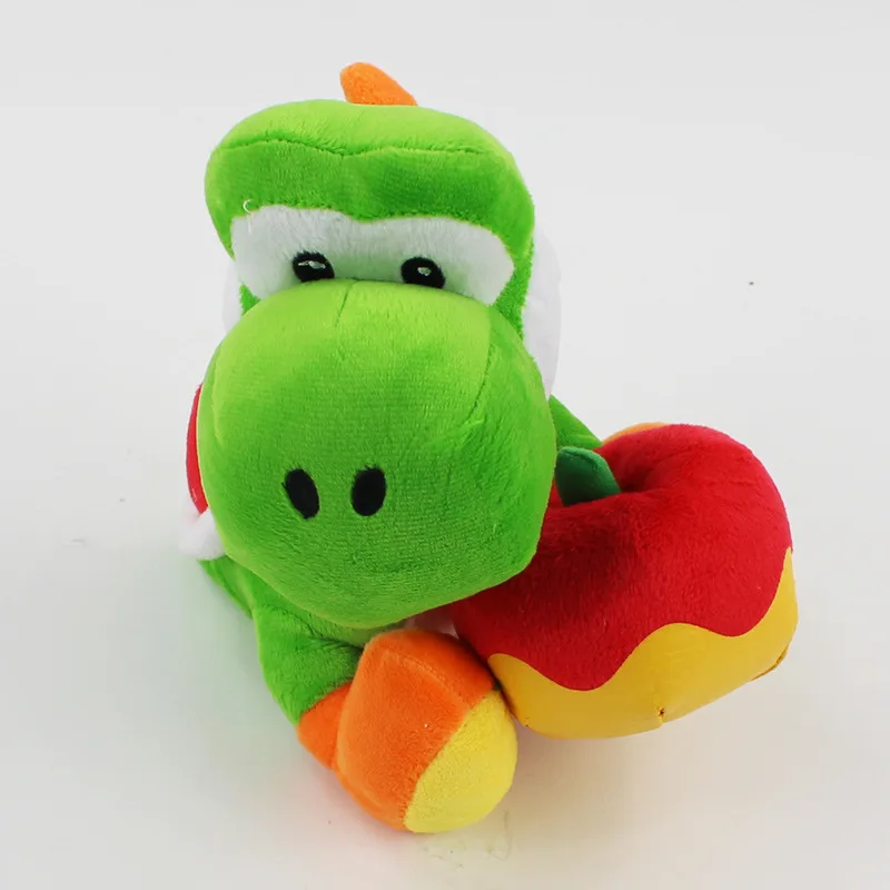 Игрушка плюшевая Yoshi с яблоком 17 см 1 шт.|mario yoshi|super mario yoshiyoshi plush toy |