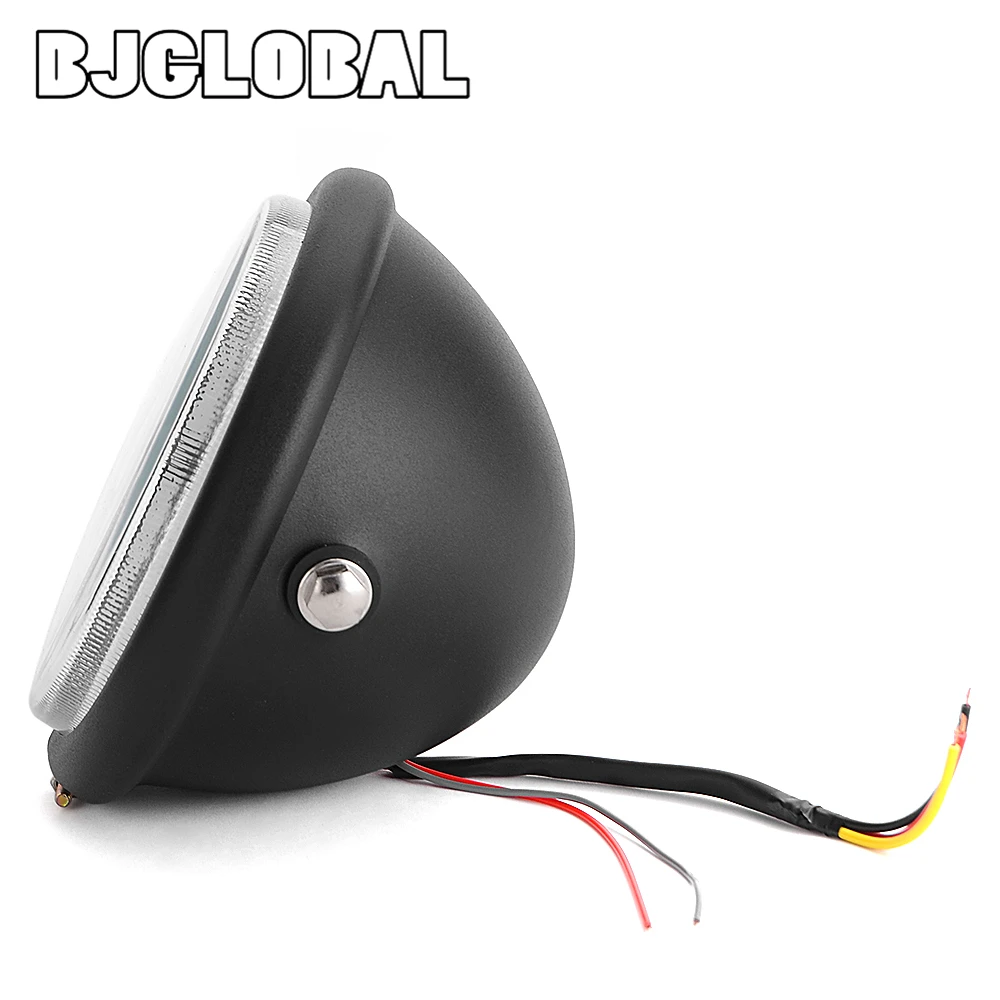 Фара для мотоцикла 6 5 &quot круглая фара в стиле ретро дальнего и ближнего света DRL