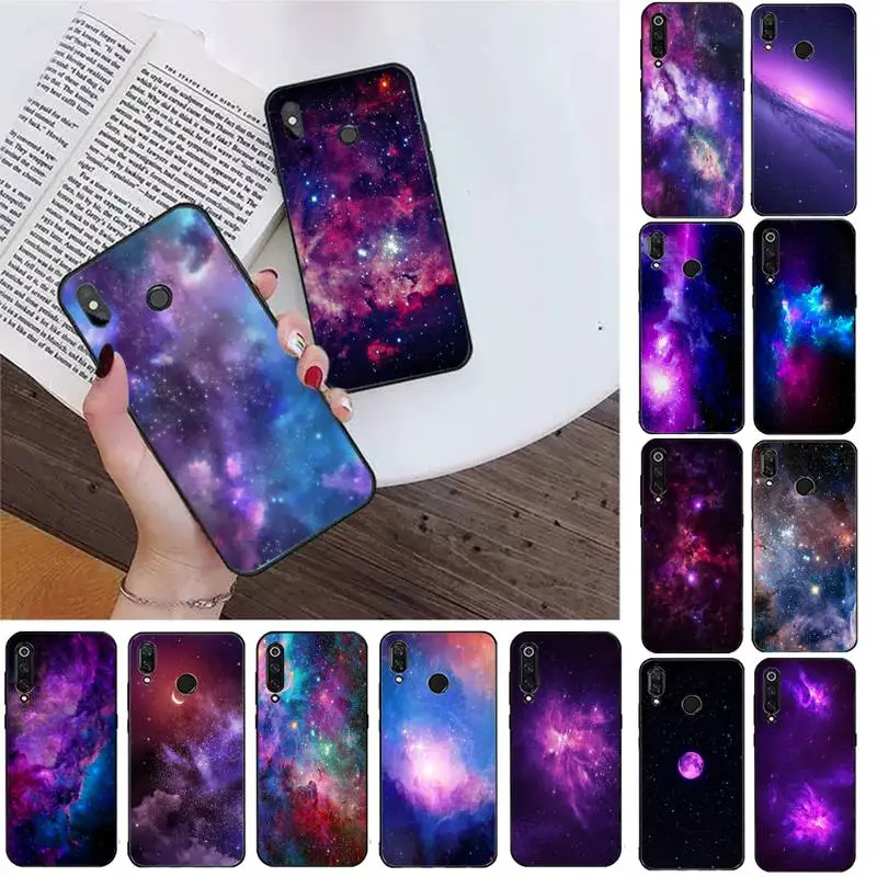 

Purple Space Universe starry sky Phone Case For Redmi note 8Pro 8T 9 Funda for Redmi note 6pro 7 7A 6 6A 8 5plus note 9 pro Capa