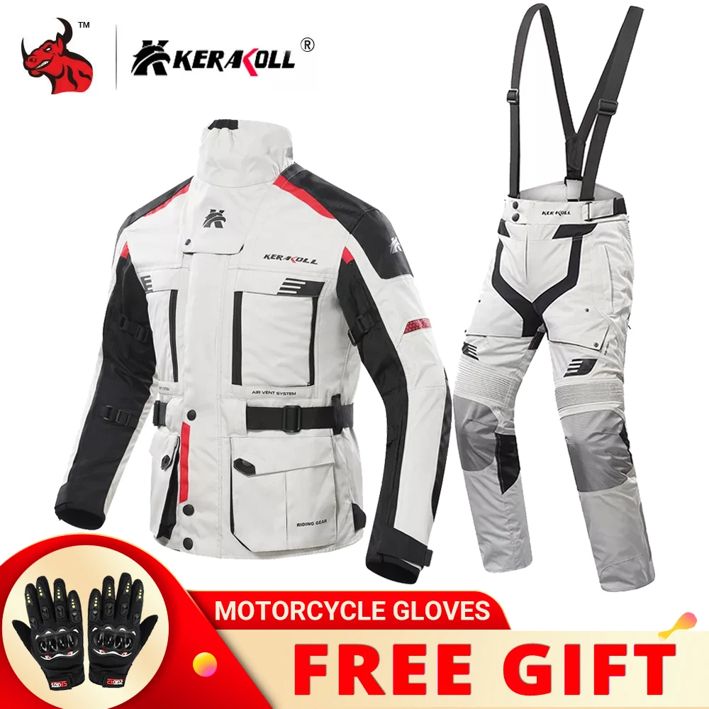 Мужская мотоциклетная куртка KERAKOLL Chaqueta Водонепроницаемая гоночная комплект
