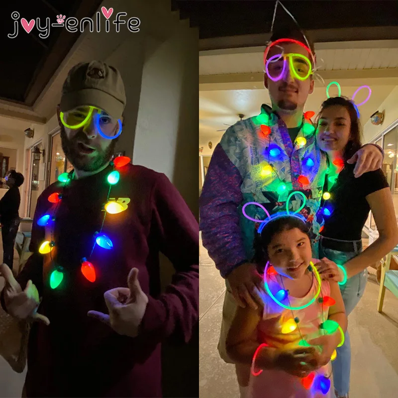 Светодиодный светильник Рождественская лампа ожерелье светящиеся вечерние