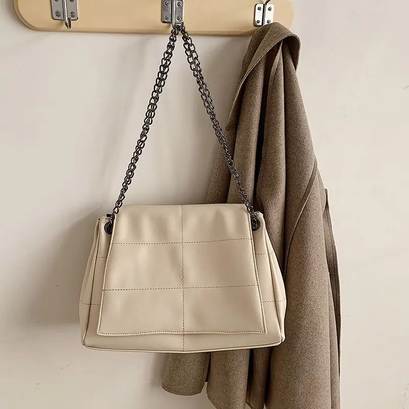 

Underarm Crossbody Bag Handbag Women Bag Backpack Shoulder Bag Female Soft Chain Luxury Fashion 2021 PU Leather Simple All-match