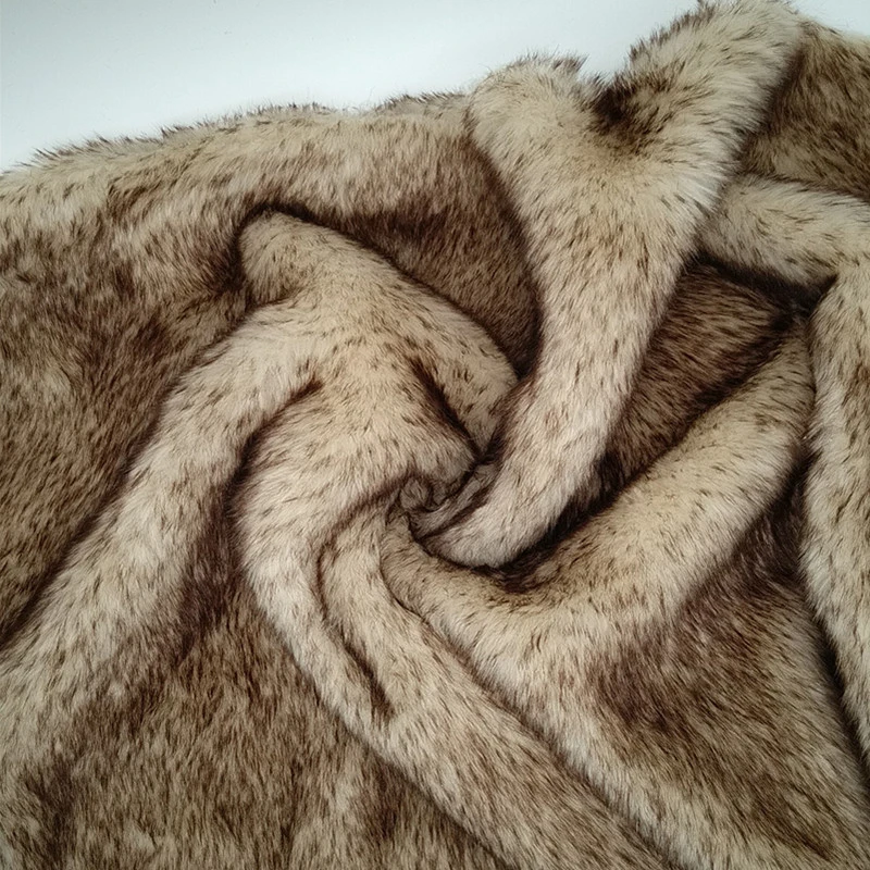 1M Length Hair Tip Dyed Coffee Imitation Rabbit Fur Artificial Plush Fabric For DIY Quilting Clothing Toy Accessories | Дом и сад