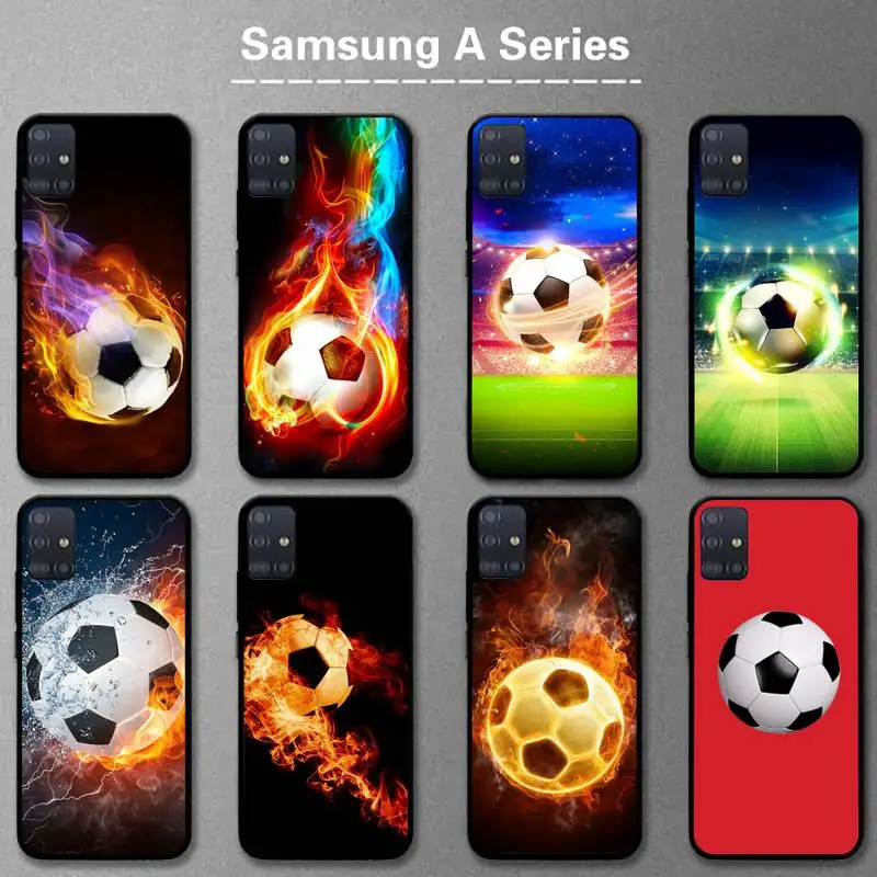 

Football Soccer Ball Phone Case For Samsung A01 A10 A02 A20 A31 A40 A50 S A52 A51 A70 A71 A80 A91 Cover Fundas Coque