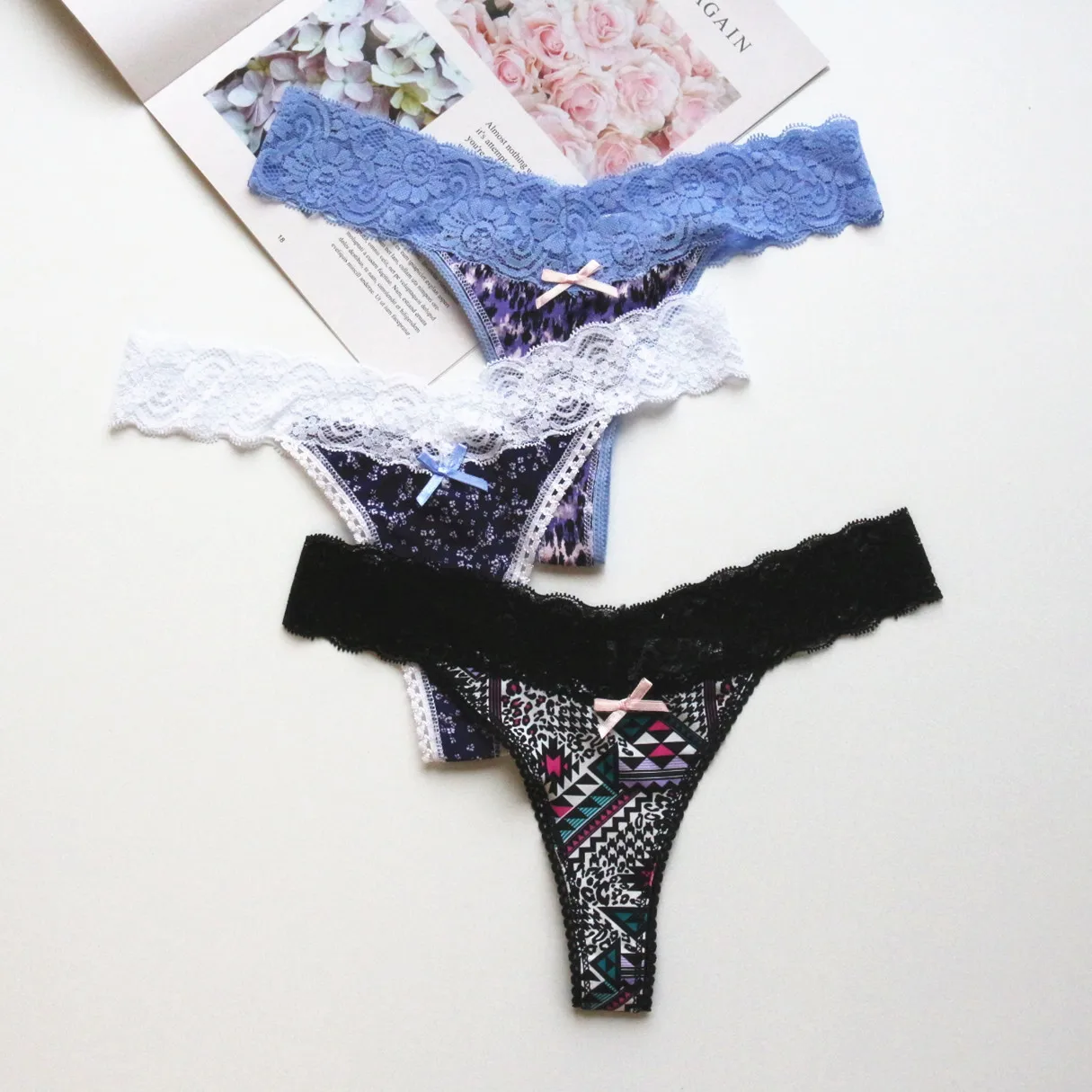 Комплект из 3 предметов новинка 2020 женские трусики с Т образной спинкой