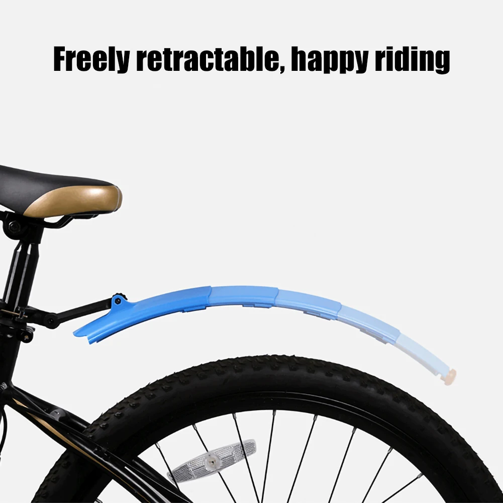 

MTB Road Bike Telescopic Folding Saddle Mudguard with Rear Mudguard for Bicycle Front And Rear Fenders Cycling Parts Accessories
