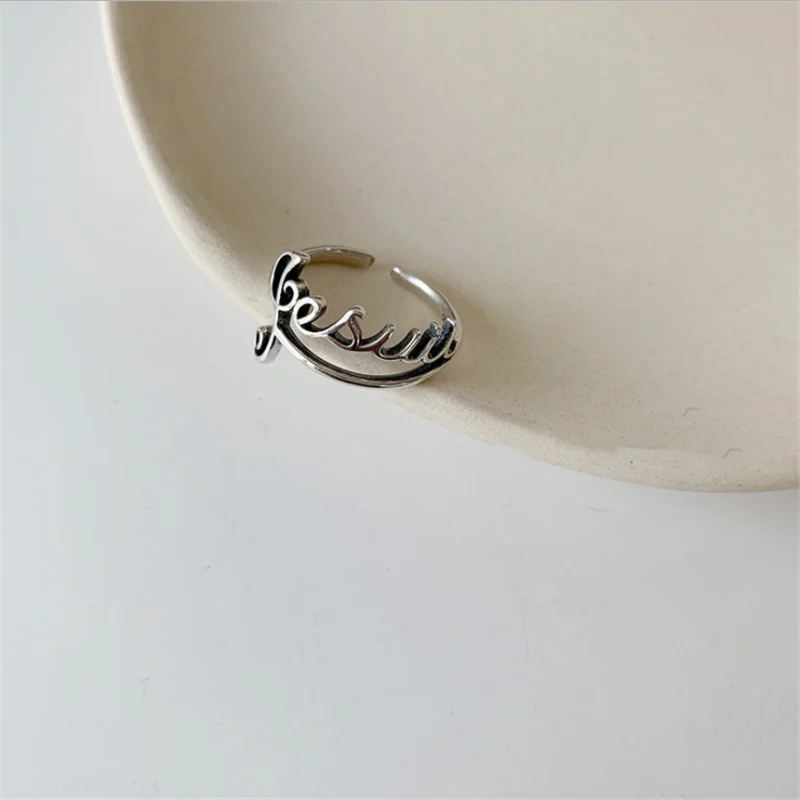 

Korean English alphabet lock music note chain ring female food designated system retro holiday gift party jewelry wholesale