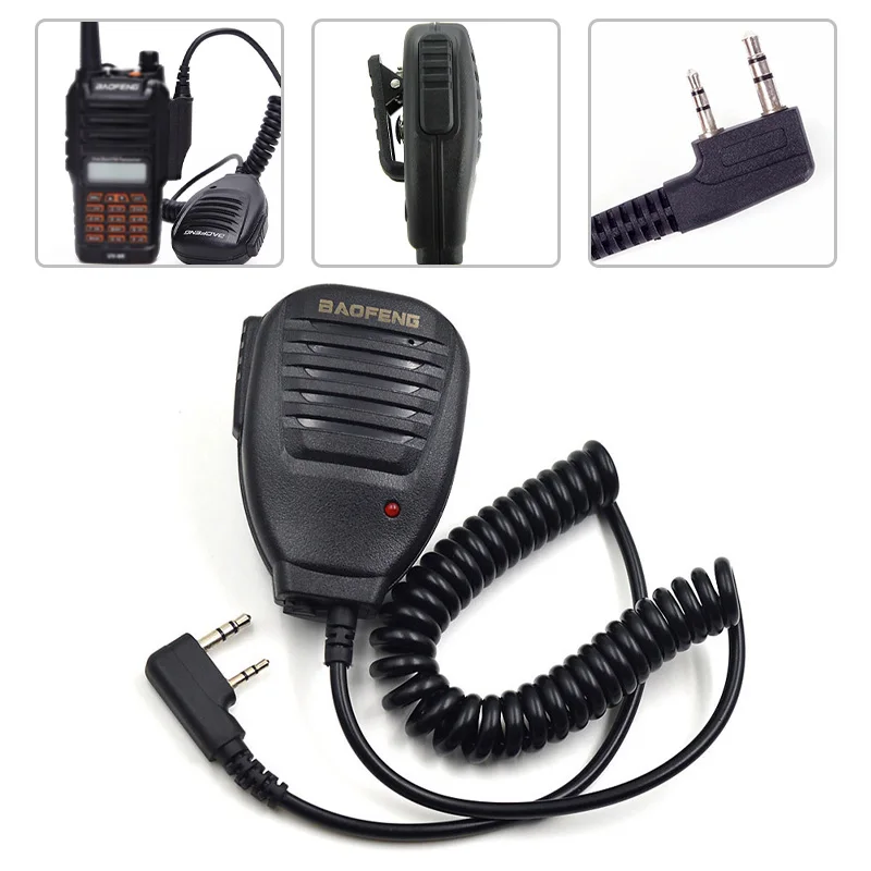 Оригинальный UV-82 ручной микрофон радио спикер PTT для рации BF-888S UV-5R UV-5RPro UV-3R plus UV-6R |