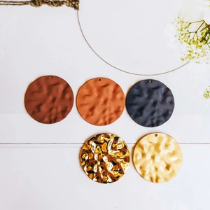 Круглые серьги-подвески из белого золота, 4 шт.