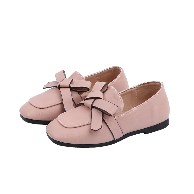 Детские туфли для девочек лоферы однотонная мягкая кожа комплект обуви
