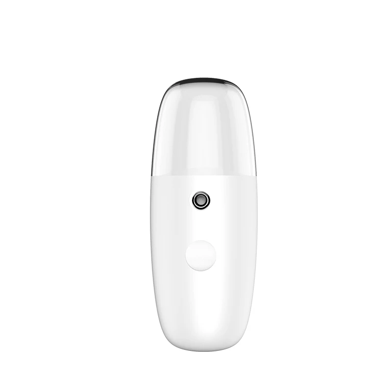 Cylindrical white Увлажняющий косметический инструмент для лица, нано-распылитель, usb зарядка, портативная губная помада, оборудование для красоты - Цвет: Cylindrical white