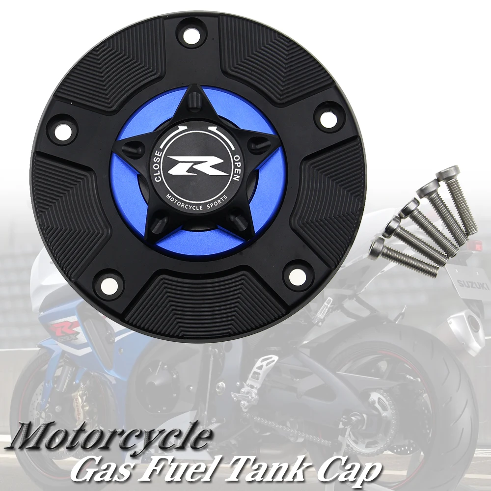 

Gas Fuel Tank Cap for SUZUKI GSXR 600/750 GSXR600 GSXR750 06-19 GSX-R 1000 03-04/09-19 Motorcycle CNC Quick Release Cover