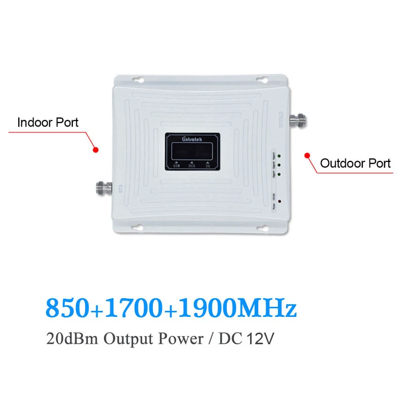 Lintratek 850 1700 1900 ALC трехполосный повторитель CDMA GSM МГц AWS B2 B4 3G 4G сотовый мобильный