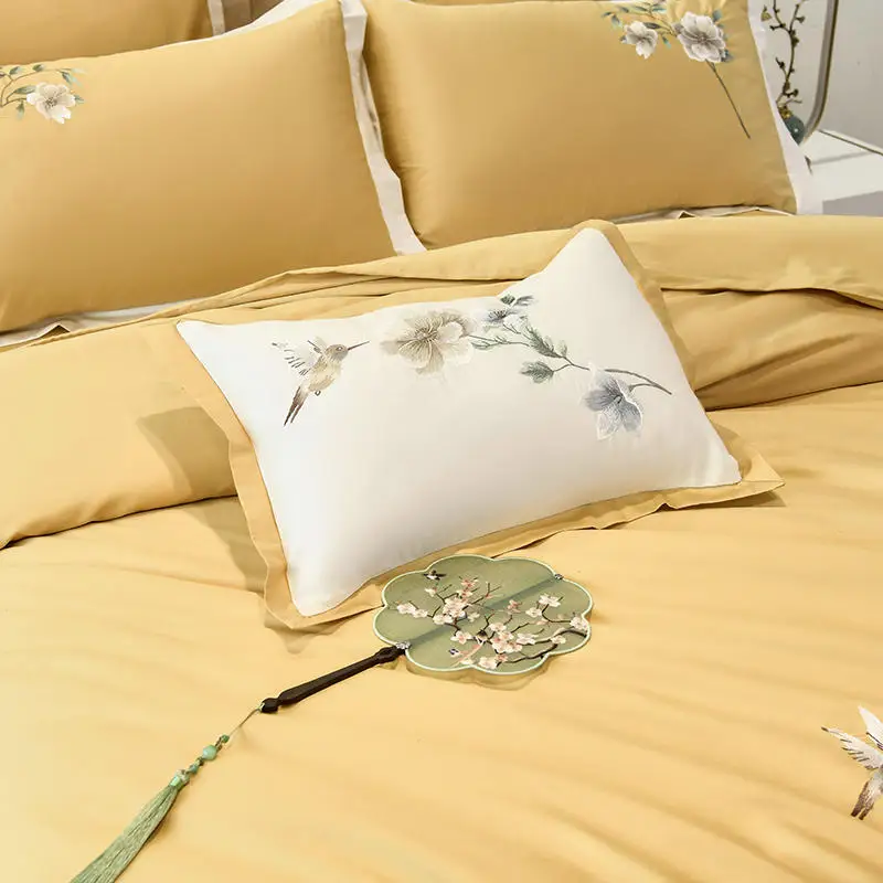 Комплект роскошного постельного белья из 100% египетского хлопка 4/6/7 шт.