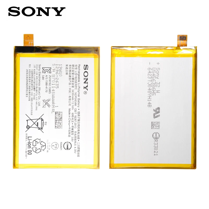 SONY Original LIS1605ERPC Phone Battery 3430mAh For SONY Xperia Z5 Premium Z5P Dual E6853 E6883 Replacement Batteria+ Tools