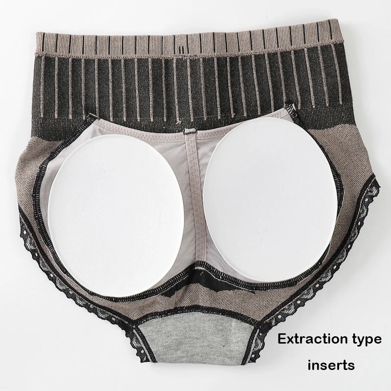 Woman Hip Shaper Underwear Briefs Anti-Bacterial Underpants for Ass Up and Curvy Sponge Fake Butt Cotton Function Lingerie |