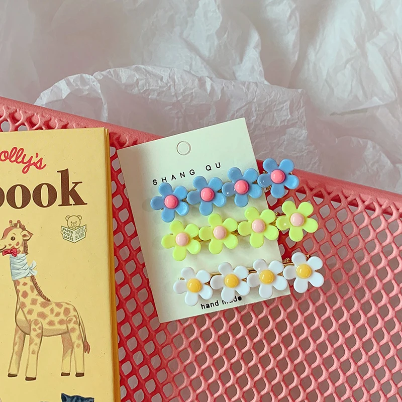 Детские милые заколки для волос маленьких девочек головной убор в форме цветка