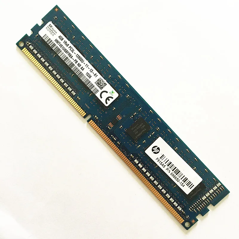 Sk Hynix ddr3 ОЗУ s 4 Гб 1Rx8 PC3L-12800U-11DDR3 1600 МГц память 240pin для настольного компьютера |