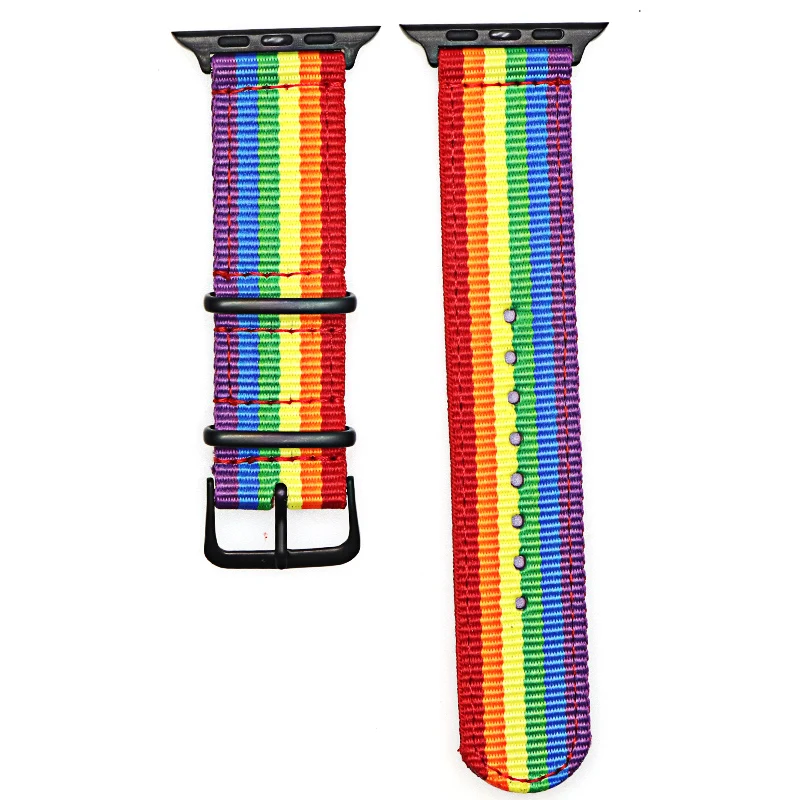 

Woven Nylon Band Watchband For Apple Watch 3 2 1 42mm 38mm strap iwatch 6/5/4 SE wrist band nylon watchband belt